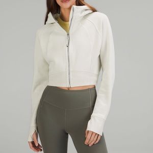 Scuba Full-Zip Cropped Hoodie